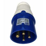 Plug Industrial 3p+t 32a 9horas 200-250v Azul Standard Weg
