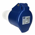 Plugue Fêmea Industrial Weg 3p+t 16a 9horas Azul 220v-240v