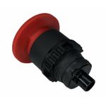 Frontal Botão Duplo Preto + E - Weg 22mm S/ Flange Csw2