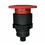 Frontal Botão Duplo Preto + E - Weg 22mm S/ Flange Csw2