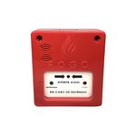 Acionador Manual Com Sirene Segurimax 12/24V Convencional 