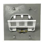 Tampa Unha Simples 4x4 P/ Caixa 3 Tomada RJ Piso Tramontina