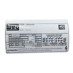 Motor Elétrico Monofásico Weg 1/4CV 2 Polos 3600RPM 127/220V Carcaça B48