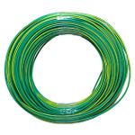 100Mts Cabo Flexivel 2,5mm² Verde/Amarelo 750V 70°C Inmetro
