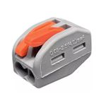 Kit 10 Conector Wago Para Emenda 2 Vias Cinza 222-415 Wago