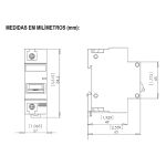 Disjuntor Unipolar Weg Din 70a 3ka Curva C MDW-C70