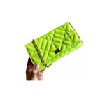 BOLSA FEMININA ESTILO CLUTCH MODA FESTA VERDE LIMÃO-VINLENE