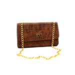 BOLSA FEMININA PEQUENA ESTILO BALADA MARROM-VINLENE