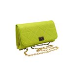BOLSA FEMININA ESTILO CLUTCH MODA FESTA VERDE LIMÃO-VINLENE