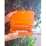 BOLSA FEMININA ESTILO CLUTCH MODA FESTA LARANJA- VINLENE