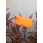 BOLSA FEMININA ESTILO CLUTCH MODA FESTA LARANJA- VINLENE