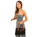 BOLSA LUXO FEMININA VERNIZ PRETA -VINLENE