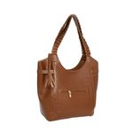 BOLSA FEMININA ESTILO SACOLA CROCO MARROM-VINLENE