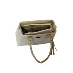 kIT BOLSA MÉDIA TRANVERSAL MARFIM VERNIZ -VINLENE