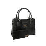 kIT BOLSA FEMININA ESTILO PASTA PRETA VERNIZ+ UMA CARTEIRA-VINLENE ( A CARTEIRA ELA É TRABALHADA)