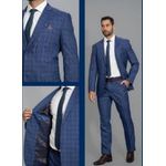 TERNO XADREZ AZUL 