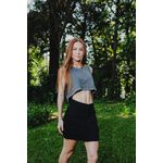 MINI SAIA BOLSO FRONTAL PRETA 