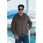 Jaqueta de Suede peluciada