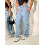 CALÇA CARGO 3 BOLSOS CLARA
