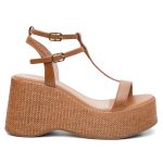 Sandália Violanta Couro Nati Caramelo