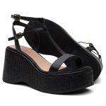 Sandália Violanta Couro Nati Preta