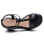 Sandália Violanta Couro Nati Preta