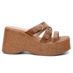 Tamanco Violanta Couro Eva Caramelo