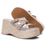 Tamanco Violanta Couro Eva Cinza