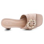 Tamanco Violanta Couro Gigi Nude