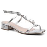 Sandália Violanta Aura Prata