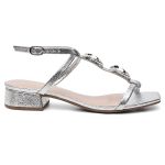 Sandália Violanta Aura Prata