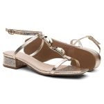 Sandália Violanta Aura Dourada