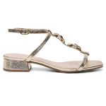 Sandália Violanta Aura Dourada