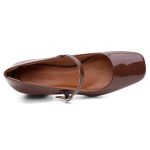 Mocassim salto bloco Lorena Café