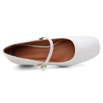 Mocassim salto bloco Lorena Off White