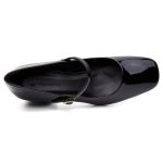 Mocassim salto bloco Lorena Preto