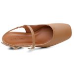 Mocassim salto bloco Celeste Cappucino 