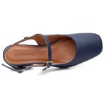 Mocassim salto bloco Celeste Marinho