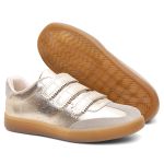 Tênis Velcro Sofia Ouro Light 