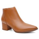 Bota Couro Violanta Gaia Caramelo 