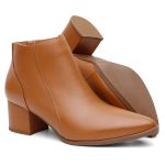 Bota Couro Violanta Gaia Caramelo 