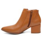 Bota Couro Violanta Gaia Caramelo 