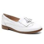 Loafer Violanta Couro Bari Branco