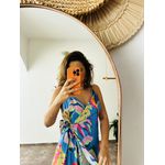 VESTIDO FARM AZUL ENVELOPE P