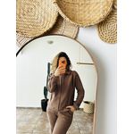 CONJUNTO MARROM FLEECE M