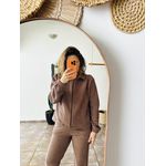 CONJUNTO MARROM FLEECE M