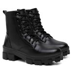 BOTA COTURNO FEMININA TRATORADA BLOGUEIRA VITIELLO PRETO