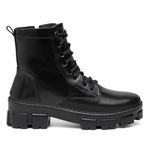 BOTA COTURNO FEMININA TRATORADA BLOGUEIRA VITIELLO PRETO