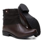 BOTA COTURNO FEMININO VITIELLO CAFÉ