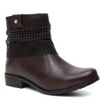 BOTA COTURNO FEMININO VITIELLO CAFÉ